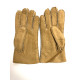 Leather gloves of shearling natural "JIVAGO".