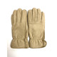 Leather gloves of lambskin beige "MARKO"
