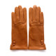 Gants en cuir d'agneau camel "CLEMENTINE".