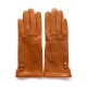 Leather gloves of lamb camel "CLEMENTINE".