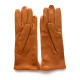 Leather gloves of lamb brown "CLEMENTINE".